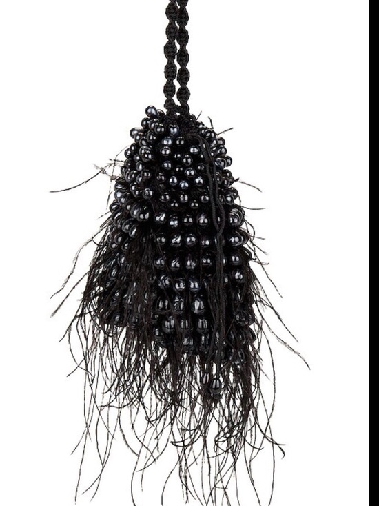 cult gaia Handbags - ISO cult gaia dory feather wristlet bag black or blue